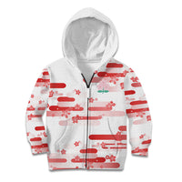 2026 Autumn Rugby Nations Japan Custom Kid Hoodie White Sakura Japanese Asanoha Seigaiha