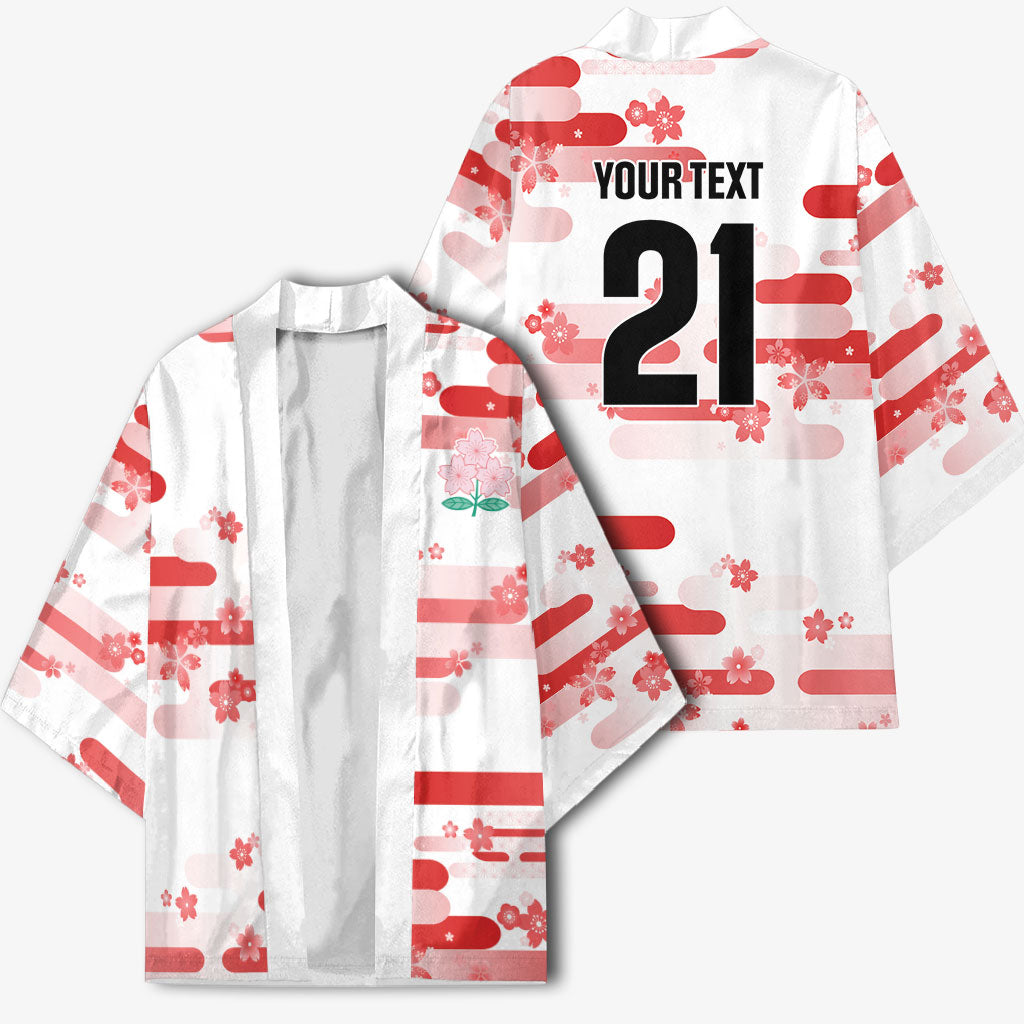 2026 Autumn Rugby Nations Japan Custom Kimono White Sakura Japanese Asanoha Seigaiha