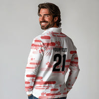 2026 Autumn Rugby Nations Japan Custom Long Sleeve Polo Shirt White Sakura Japanese Asanoha Seigaiha