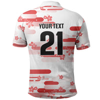 2026 Autumn Rugby Nations Japan Custom Polo Shirt White Sakura Japanese Asanoha Seigaiha