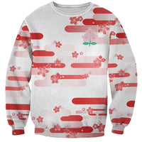 2026 Autumn Rugby Nations Japan Custom Sweatshirt White Sakura Japanese Asanoha Seigaiha