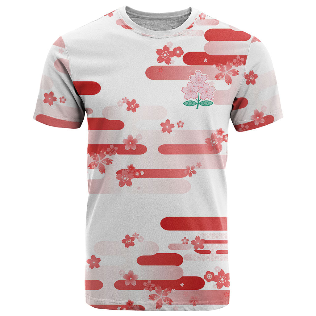 2026 Autumn Rugby Nations Japan Custom T Shirt White Sakura Japanese Asanoha Seigaiha