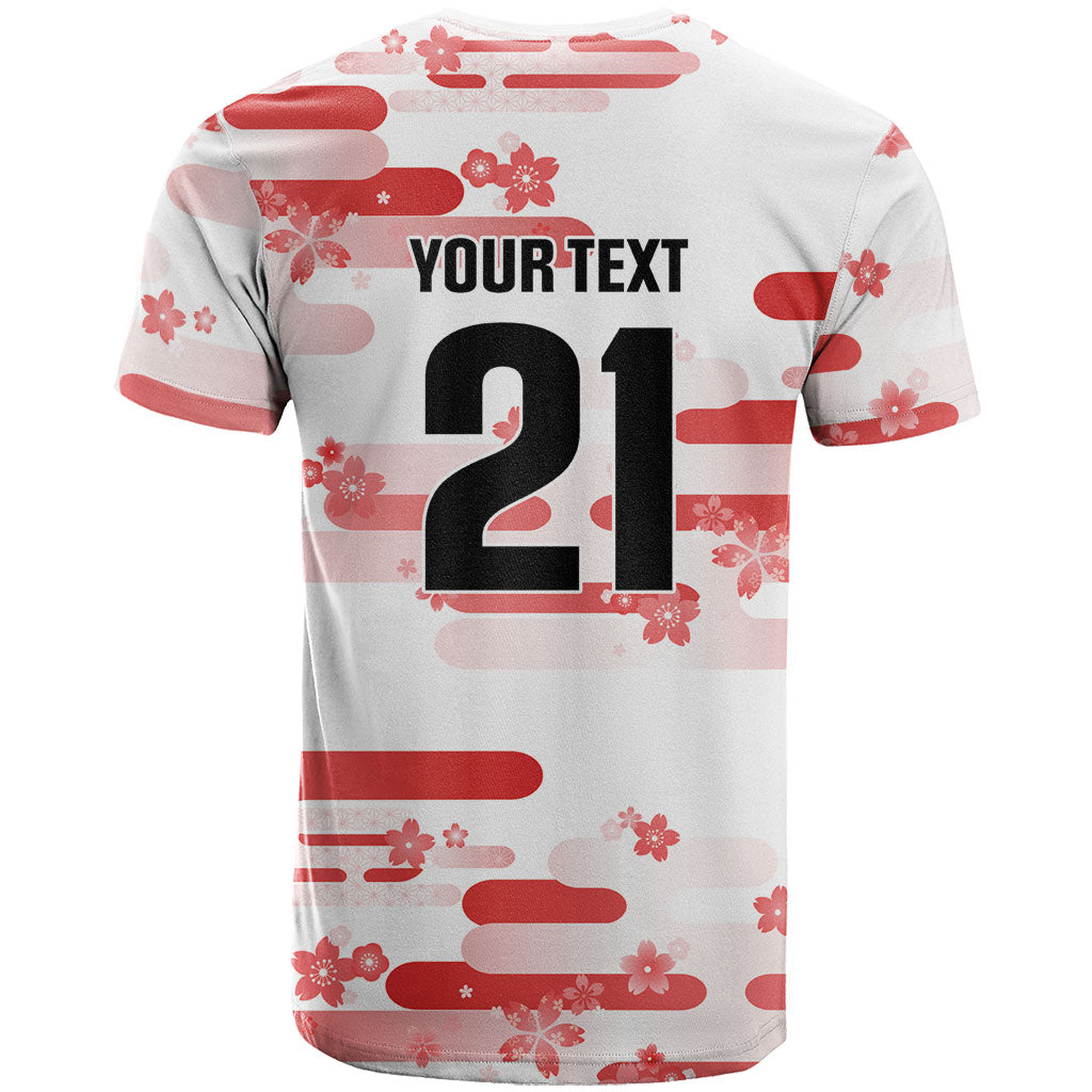 2026 Autumn Rugby Nations Japan Custom T Shirt White Sakura Japanese Asanoha Seigaiha