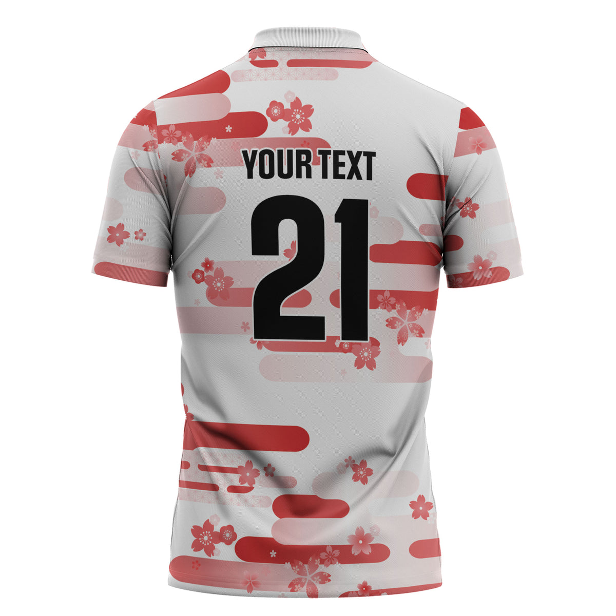 2026 Autumn Rugby Nations Japan Custom Zipper Polo Shirt White Sakura Japanese Asanoha Seigaiha