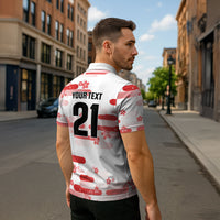 2026 Autumn Rugby Nations Japan Custom Zipper Polo Shirt White Sakura Japanese Asanoha Seigaiha