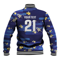 2026 Autumn Rugby Nations Japan Custom Baseball Jacket Blue Sakura Japanese Asanoha Seigaiha