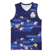 2026 Autumn Rugby Nations Japan Custom Basketball Jersey Blue Sakura Japanese Asanoha Seigaiha