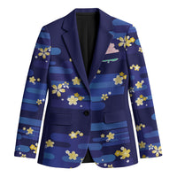2026 Autumn Rugby Nations Japan Custom Blazer Blue Sakura Japanese Asanoha Seigaiha