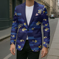 2026 Autumn Rugby Nations Japan Custom Blazer Blue Sakura Japanese Asanoha Seigaiha