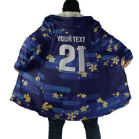 2026 Autumn Rugby Nations Japan Custom Cloak Blue Sakura Japanese Asanoha Seigaiha