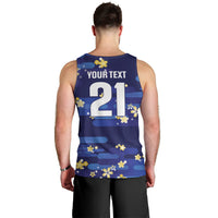 2026 Autumn Rugby Nations Japan Custom Men Tank Top Blue Sakura Japanese Asanoha Seigaiha