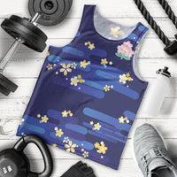 2026 Autumn Rugby Nations Japan Custom Men Tank Top Blue Sakura Japanese Asanoha Seigaiha