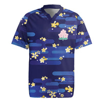 2026 Autumn Rugby Nations Japan Custom Rugby Jersey Blue Sakura Japanese Asanoha Seigaiha
