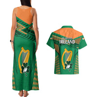 Ireland Rugby Couples Matching Tank Maxi Dress and Hawaiian Shirt 2023 World Cup Shamrock Sporty Style LT9 - Wonder Print Shop