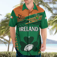 Ireland Rugby Hawaiian Shirt 2023 World Cup Shamrock Sporty Style - Wonder Print Shop