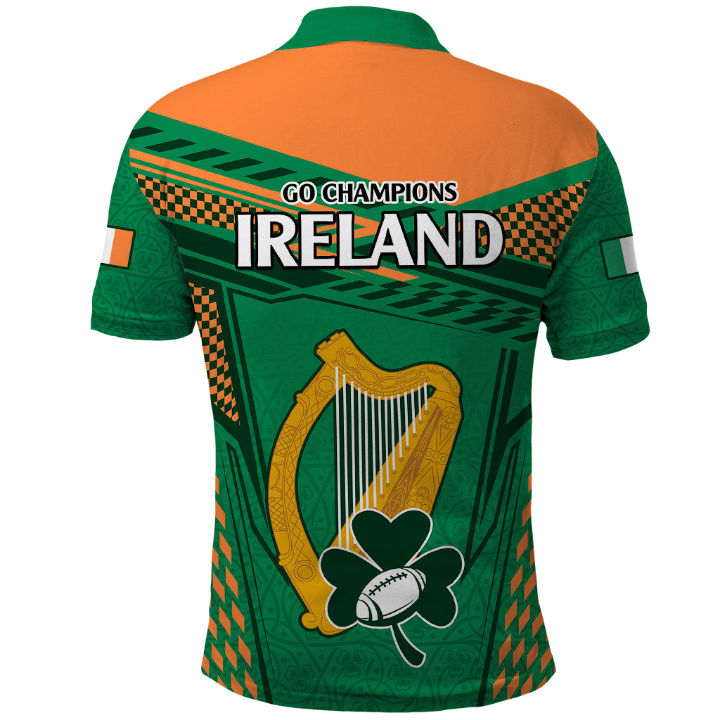 Ireland Rugby Polo Shirt 2023 World Cup Shamrock Sporty Style - Wonder Print Shop