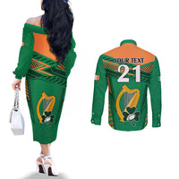 custom-ireland-rugby-couples-matching-off-the-shoulder-long-sleeve-dress-and-long-sleeve-button-shirts-2023-world-cup-shamrock-sporty-style