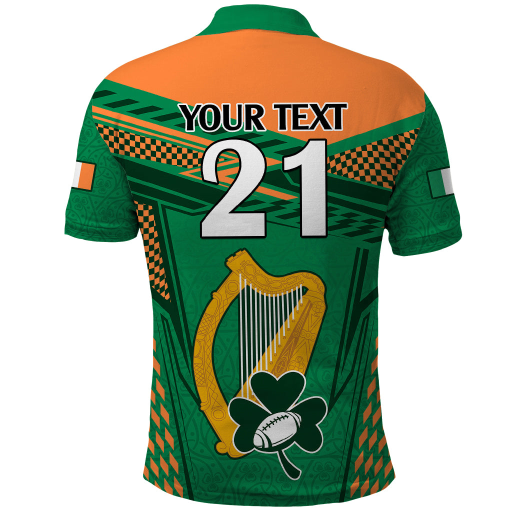 Custom Ireland Rugby Polo Shirt 2023 World Cup Shamrock Sporty Style - Wonder Print Shop