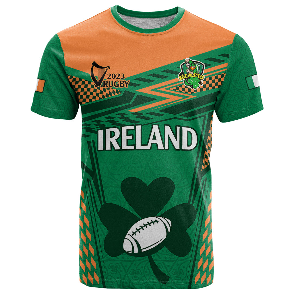 Custom Ireland Rugby T Shirt 2023 World Cup Shamrock Sporty Style - Wonder Print Shop