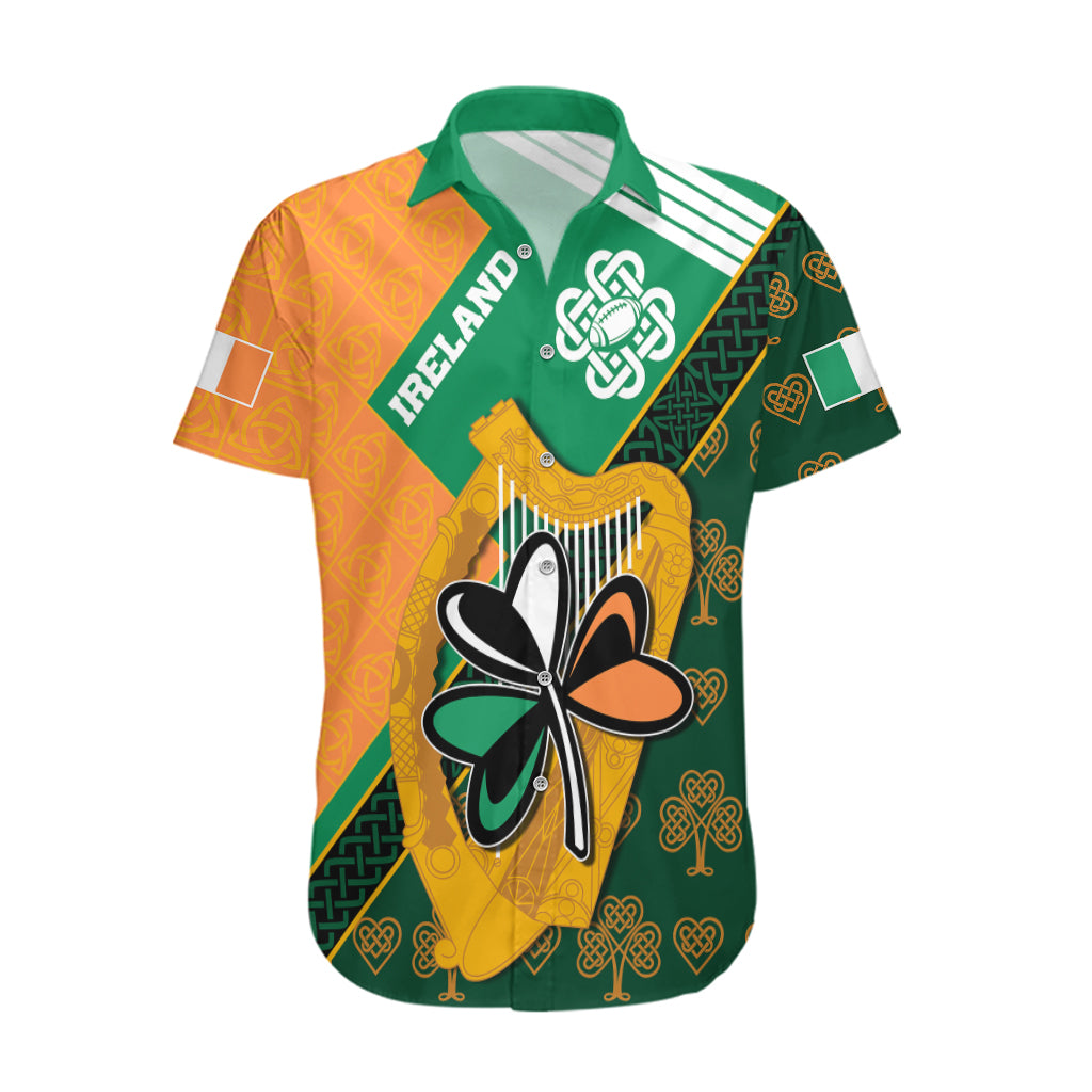 Ireland Rugby Hawaiian Shirt Go Irish Shamrock World Cup - Wonder Print Shop
