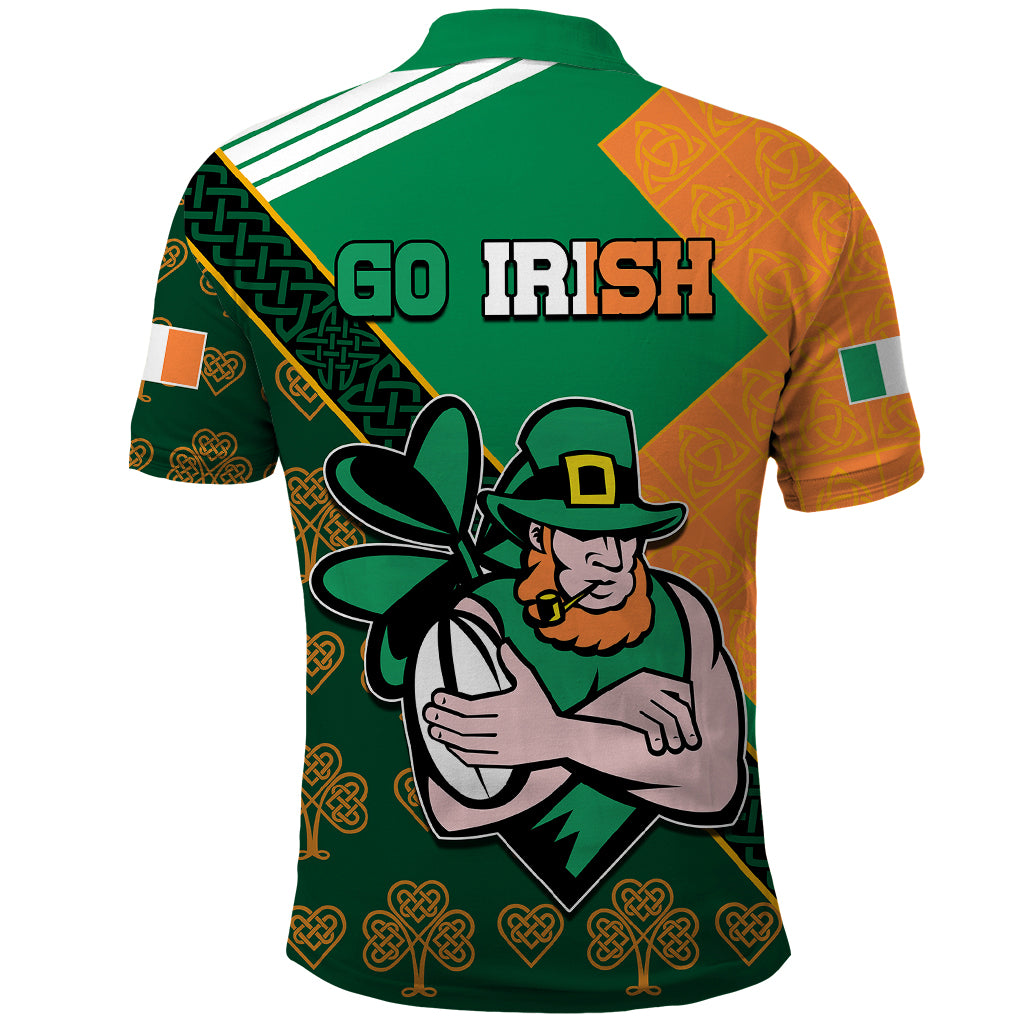 Ireland Rugby Polo Shirt Go Irish Shamrock World Cup - Wonder Print Shop