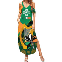 Ireland Rugby Summer Maxi Dress Go Irish Shamrock World Cup - Wonder Print Shop