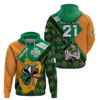 Custom Ireland Rugby Hoodie Go Irish Shamrock World Cup - Wonder Print Shop