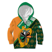 Custom Ireland Rugby Kid Hoodie Go Irish Shamrock World Cup - Wonder Print Shop