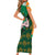 Custom Ireland Rugby Short Sleeve Bodycon Dress Go Irish Shamrock World Cup - Wonder Print Shop