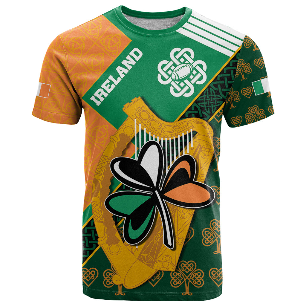 Custom Ireland Rugby T Shirt Go Irish Shamrock World Cup - Wonder Print Shop