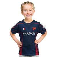 France Rugby Kid T Shirt Allez Les Bleus Go World Cup 2023 - Wonder Print Shop
