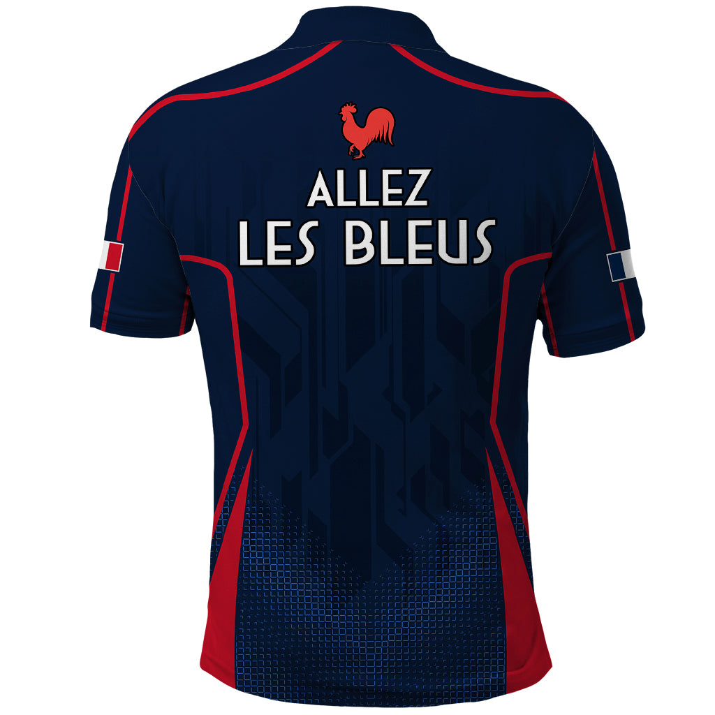 France Rugby Polo Shirt Allez Les Bleus Go World Cup 2023 - Wonder Print Shop