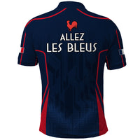 France Rugby Polo Shirt Allez Les Bleus Go World Cup 2023 - Wonder Print Shop