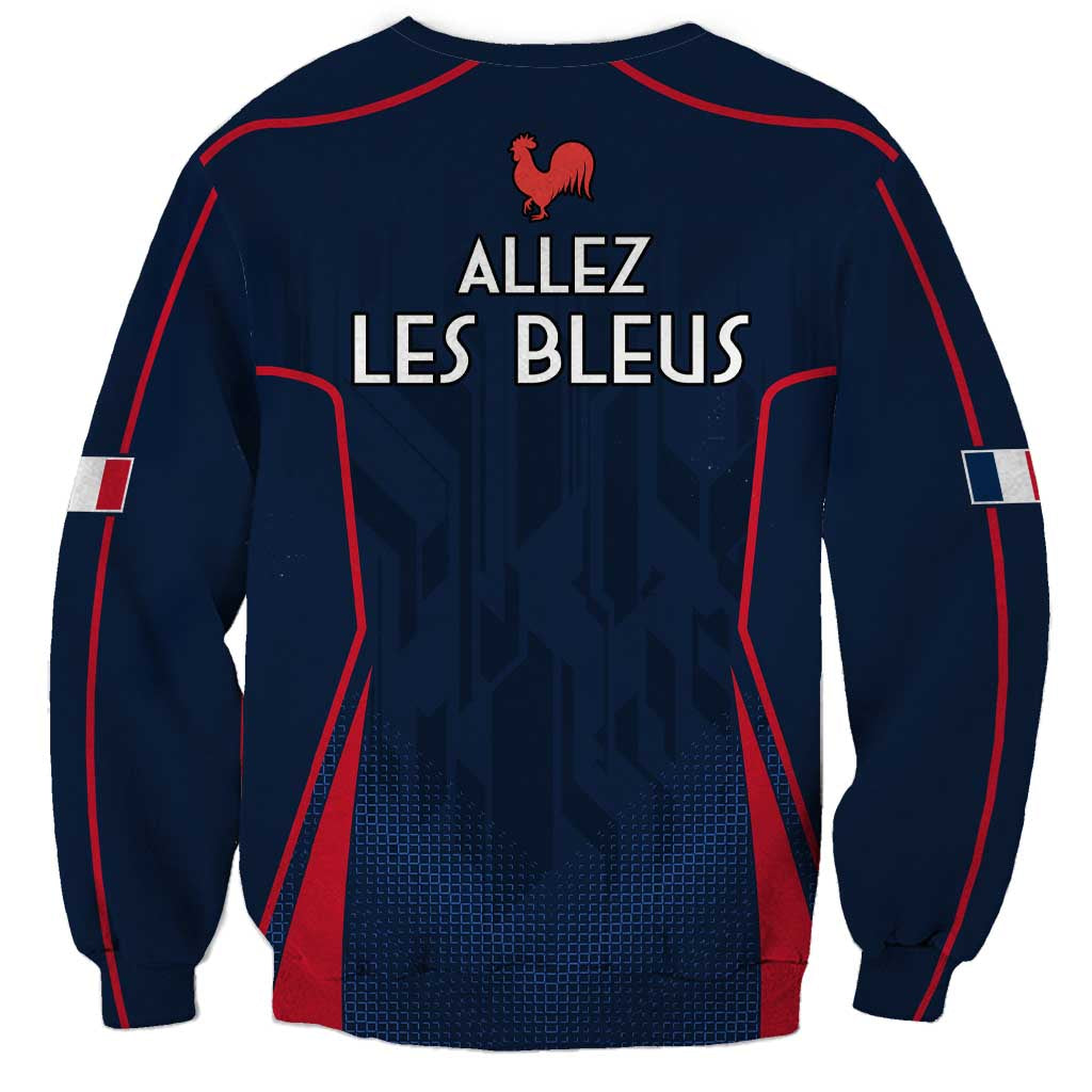 France Rugby Sweatshirt Allez Les Bleus Go World Cup 2023 LT9