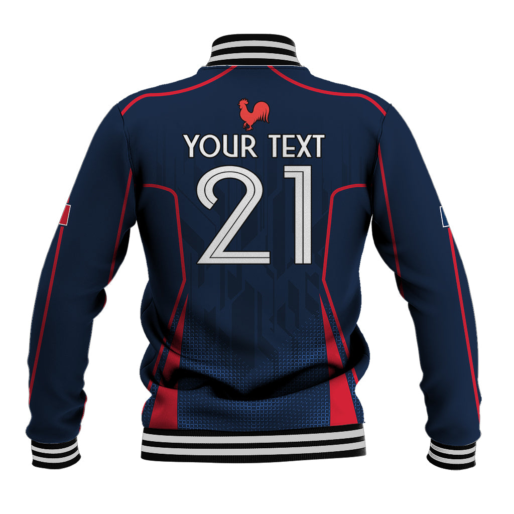 Custom France Rugby Baseball Jacket Allez Les Bleus Go World Cup 2023 LT9 - Wonder Print Shop