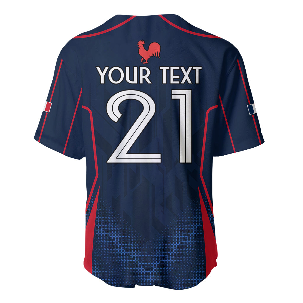 Custom France Rugby Baseball Jersey Allez Les Bleus Go World Cup 2023 LT9 - Wonder Print Shop