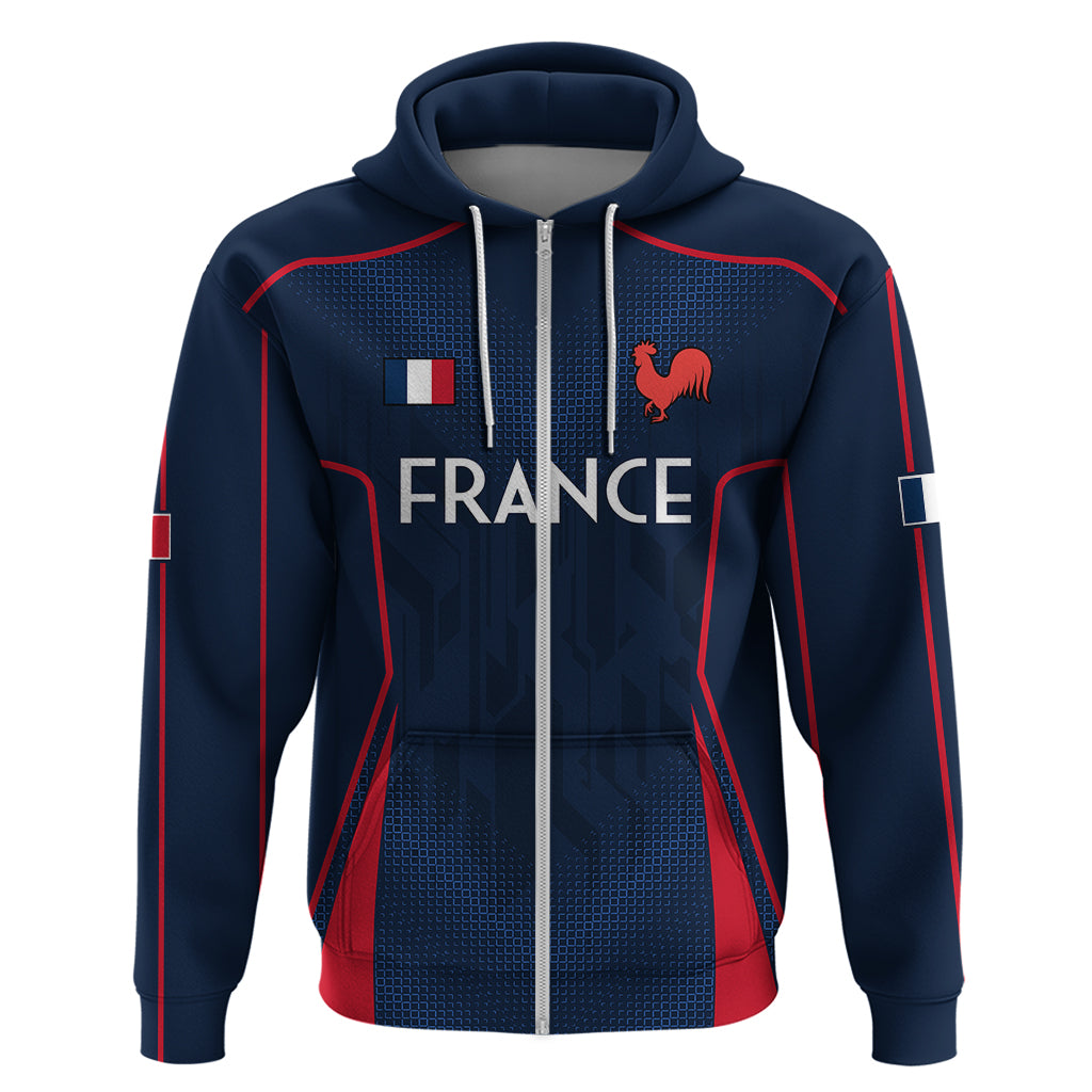 Custom France Rugby Hoodie Allez Les Bleus Go World Cup 2023 - Wonder Print Shop