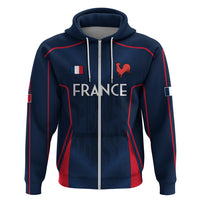 Custom France Rugby Hoodie Allez Les Bleus Go World Cup 2023 - Wonder Print Shop