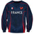 Custom France Rugby Sweatshirt Allez Les Bleus Go World Cup 2023 - Wonder Print Shop