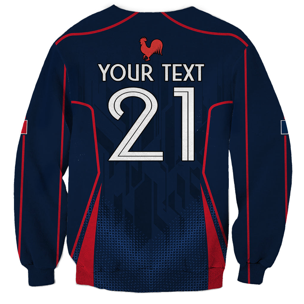 Custom France Rugby Sweatshirt Allez Les Bleus Go World Cup 2023 - Wonder Print Shop