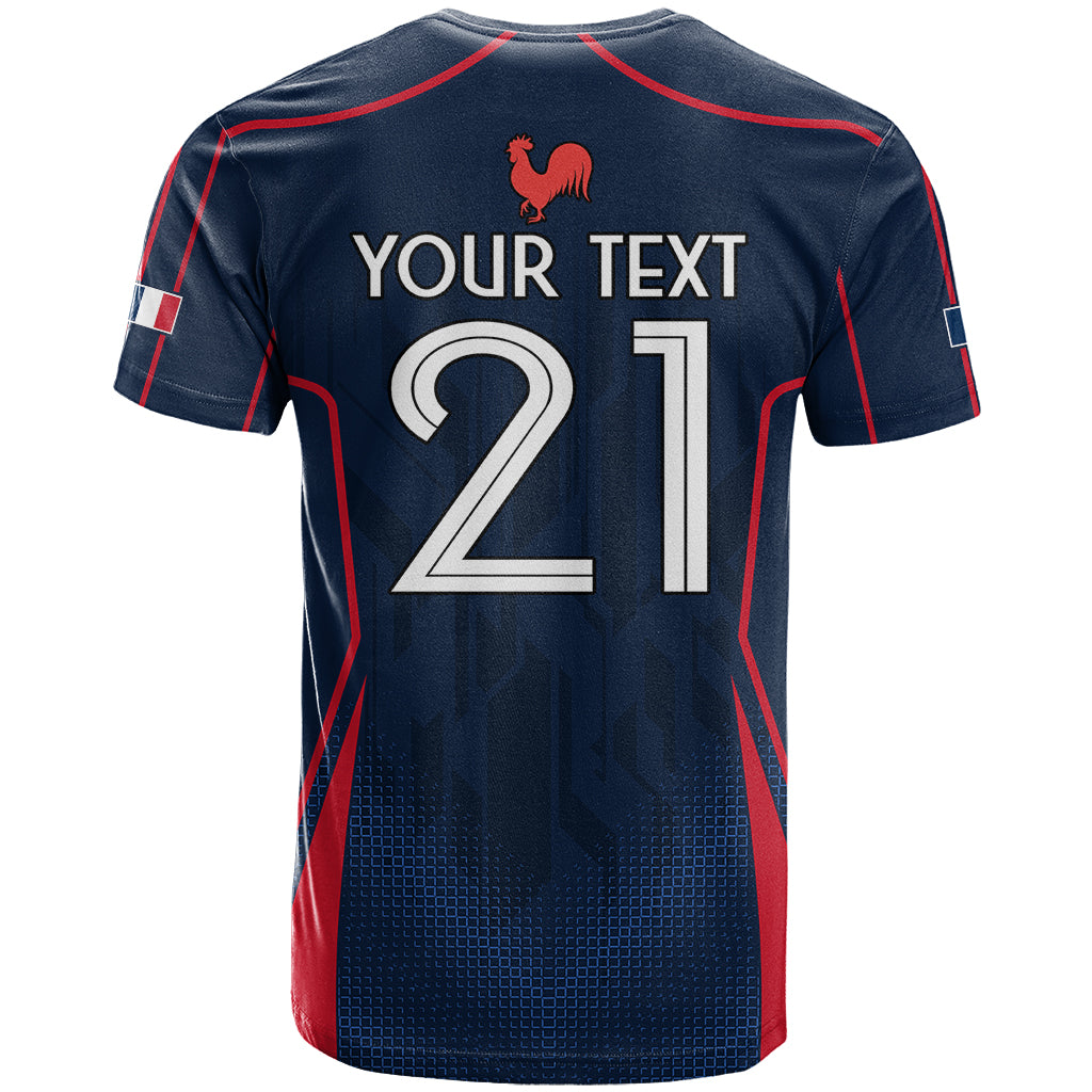 Custom France Rugby T Shirt Allez Les Bleus Go World Cup 2023 - Wonder Print Shop