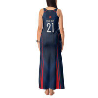 Custom France Rugby Tank Maxi Dress Allez Les Bleus Go World Cup 2023 - Wonder Print Shop