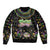 Mardi Gras Lips Queen Beads Bomber Jacket