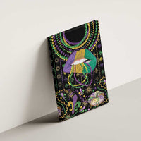 Mardi Gras Lips Queen Beads Canvas Wall Art