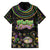 Mardi Gras Lips Queen Beads Family Matching Puletasi and Hawaiian Shirt