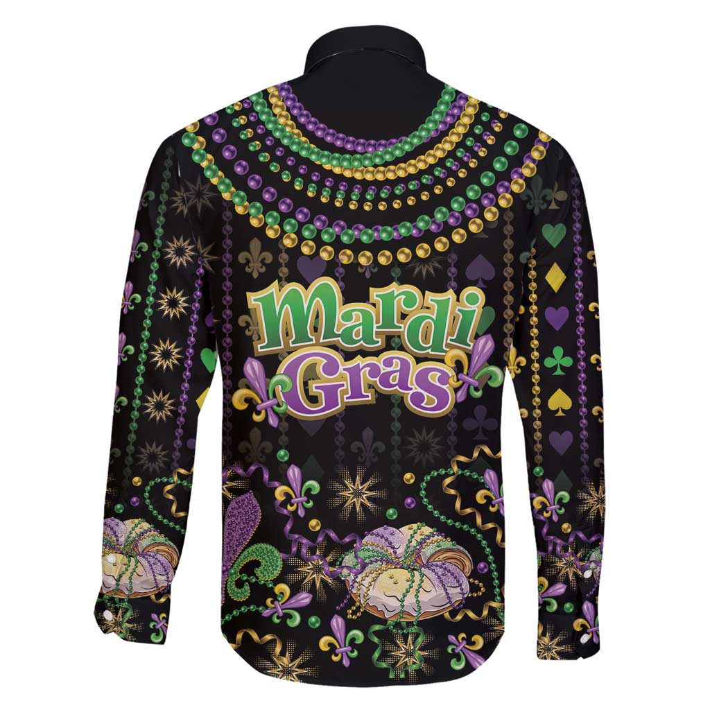 Mardi Gras Lips Queen Beads Family Matching Puletasi and Hawaiian Shirt