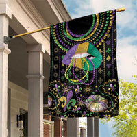 Mardi Gras Lips Queen Beads Garden Flag - Wonder Print Shop