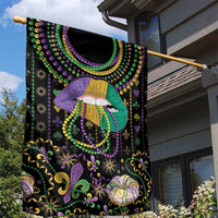 Mardi Gras Lips Queen Beads Garden Flag - Wonder Print Shop