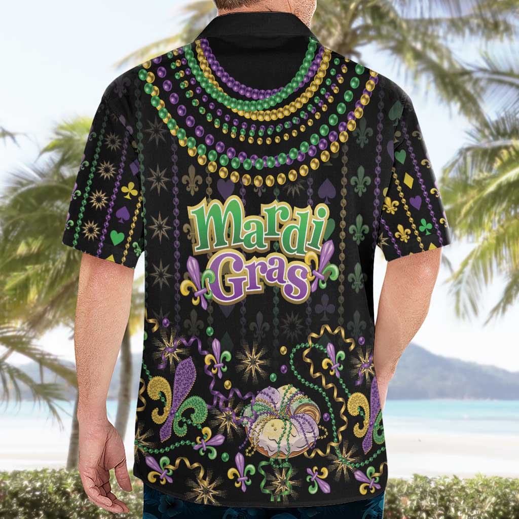 Mardi Gras Lips Queen Beads Hawaiian Shirt - Wonder Print Shop