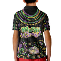 Mardi Gras Lips Queen Beads Kid Polo Shirt - Wonder Print Shop